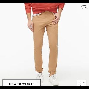 J. Crew Men’s slim tech pants